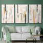 Melon Litmus I - Framed Premium Gallery Wrapped Canvas L Frame 3 Piece Set - Ready to Hang