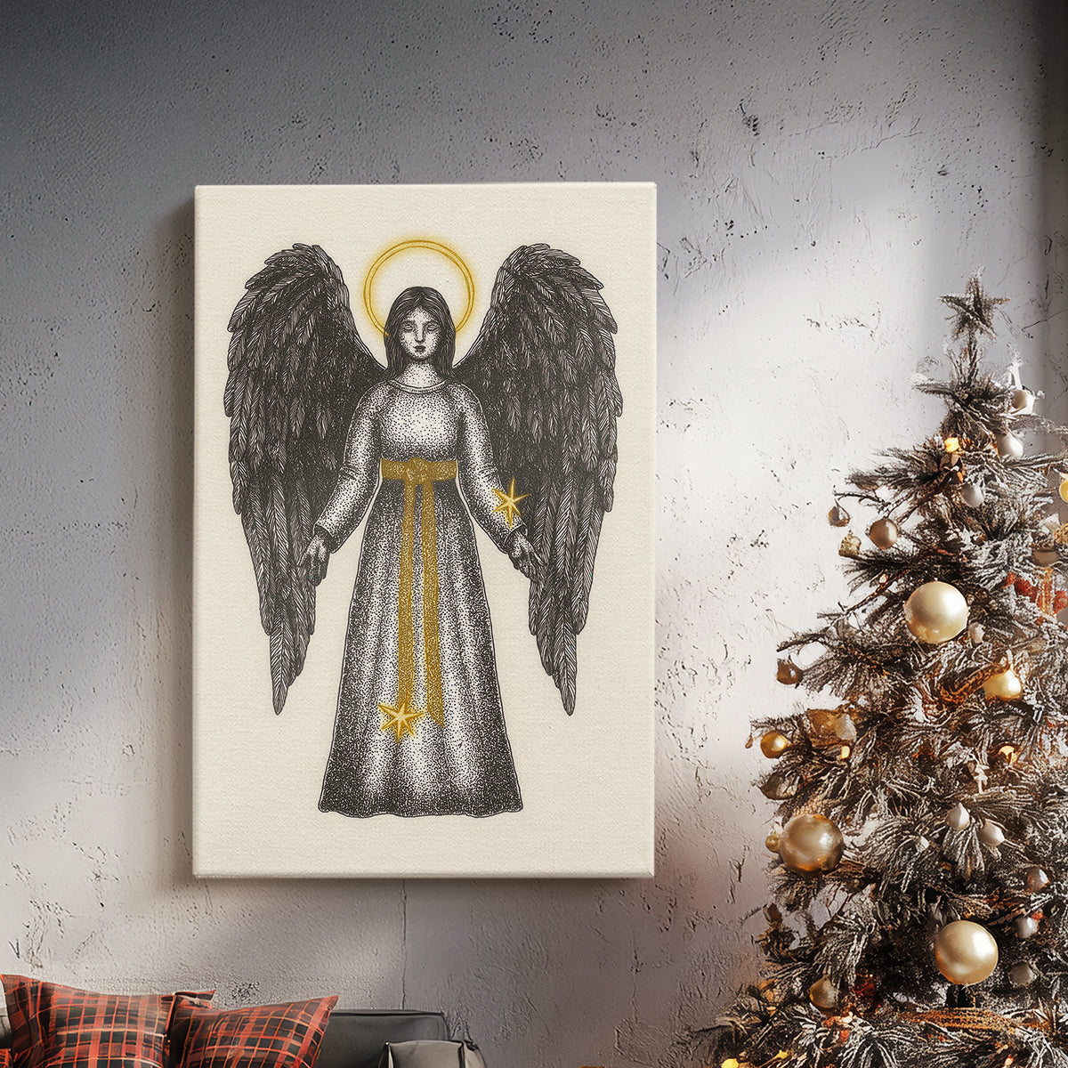 Pearled Manger Parish - Canvas Art Print