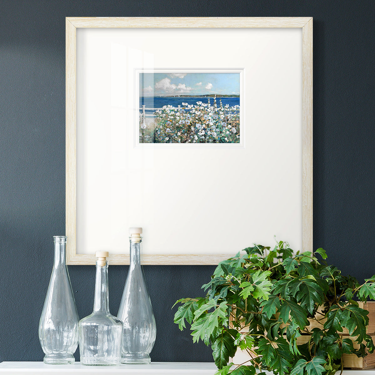 Bayside Garden Premium Framed Print Double Matboard