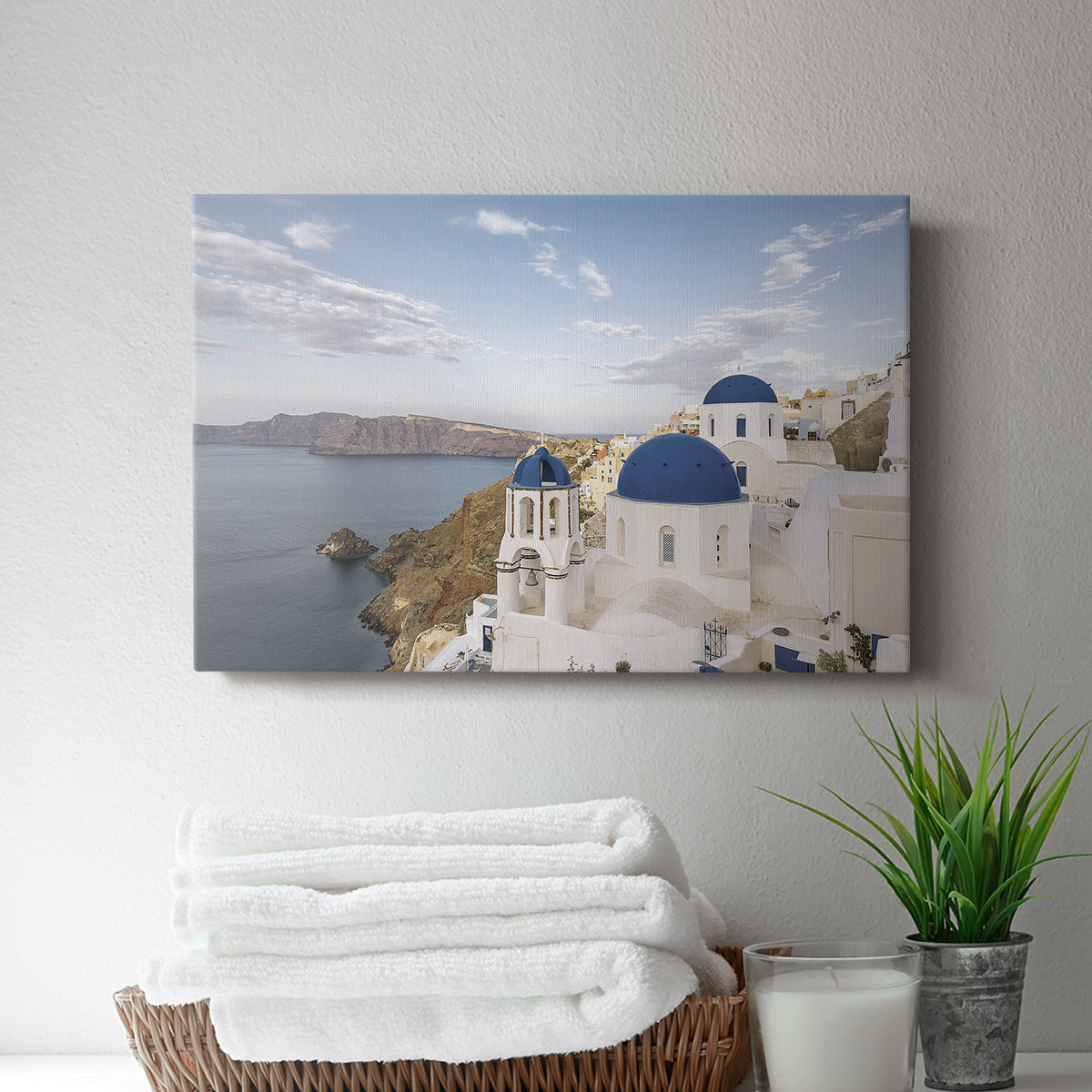 Santorini View - Canvas Art Print