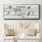 We Live Here - Floater Framed Canvas Print