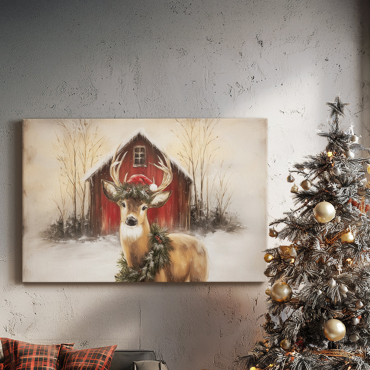 Golden Fir Blessing - Canvas Art Print