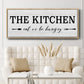 Eat Or Be Hungry - Floater Framed Canvas Print