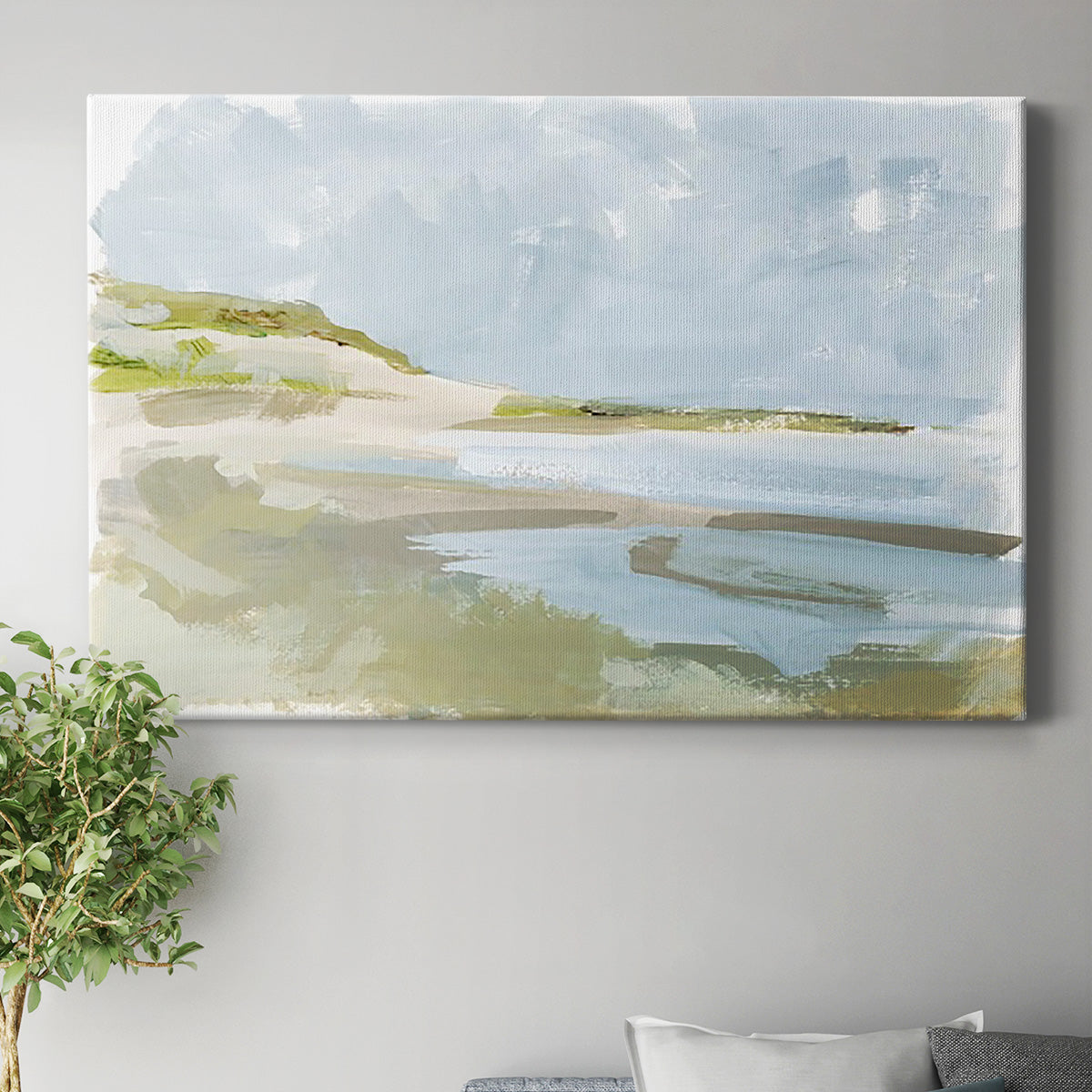 Sea Cove Impression II Premium Gallery Wrapped Canvas - Ready to Hang