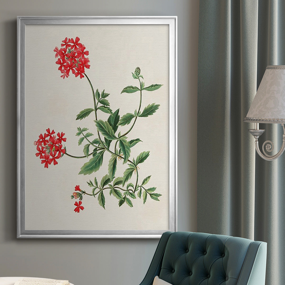 Flowers of the Seasons XI - Modern Framed Canvas Print