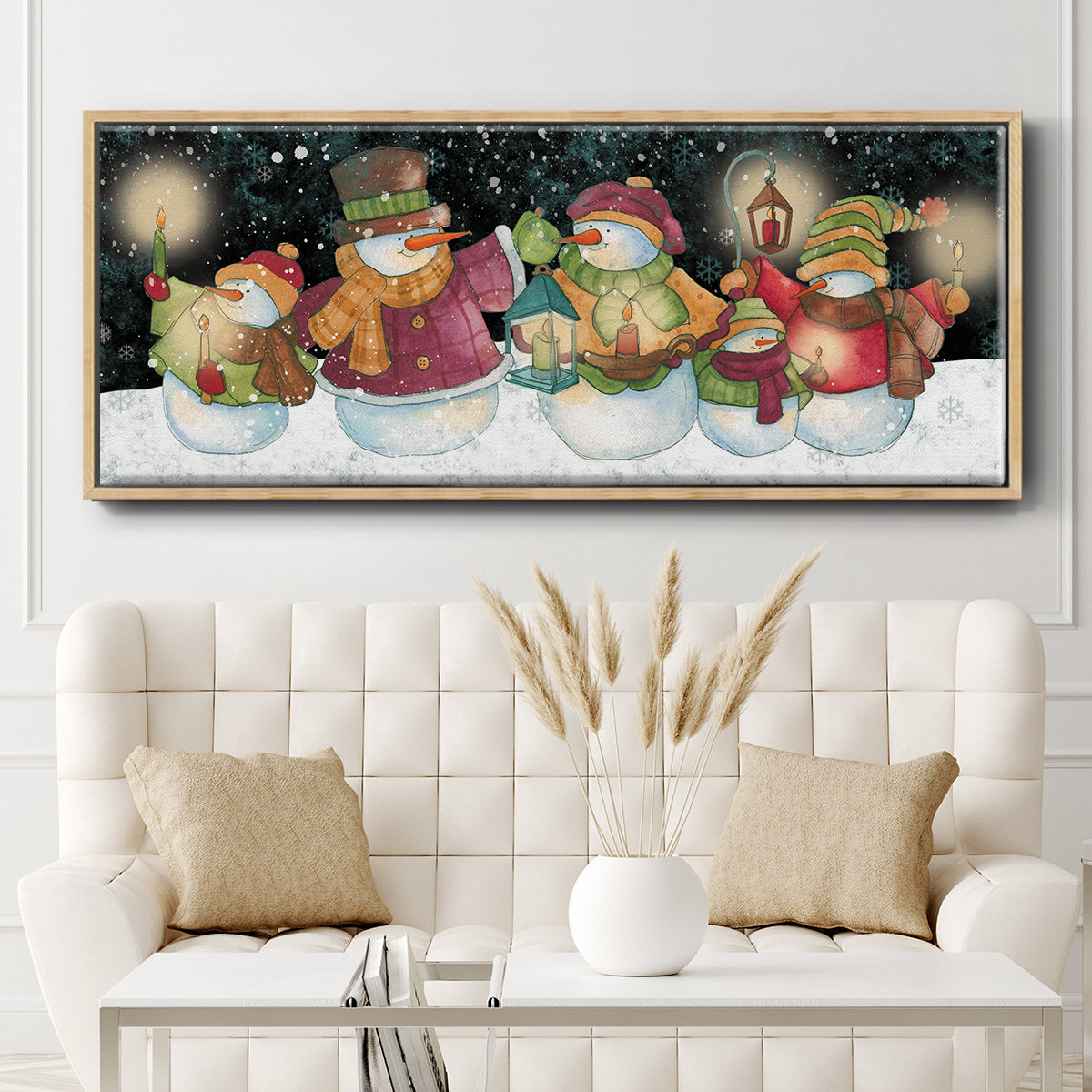 Christmas Lineup - Floater Framed Canvas Print