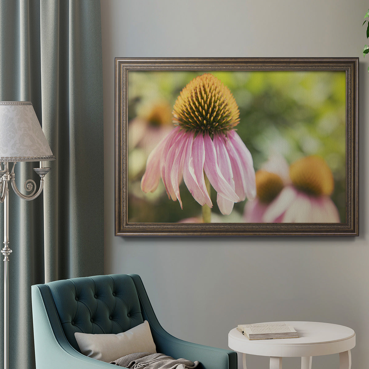 Echinacea Study II Premium Framed Canvas- Ready to Hang