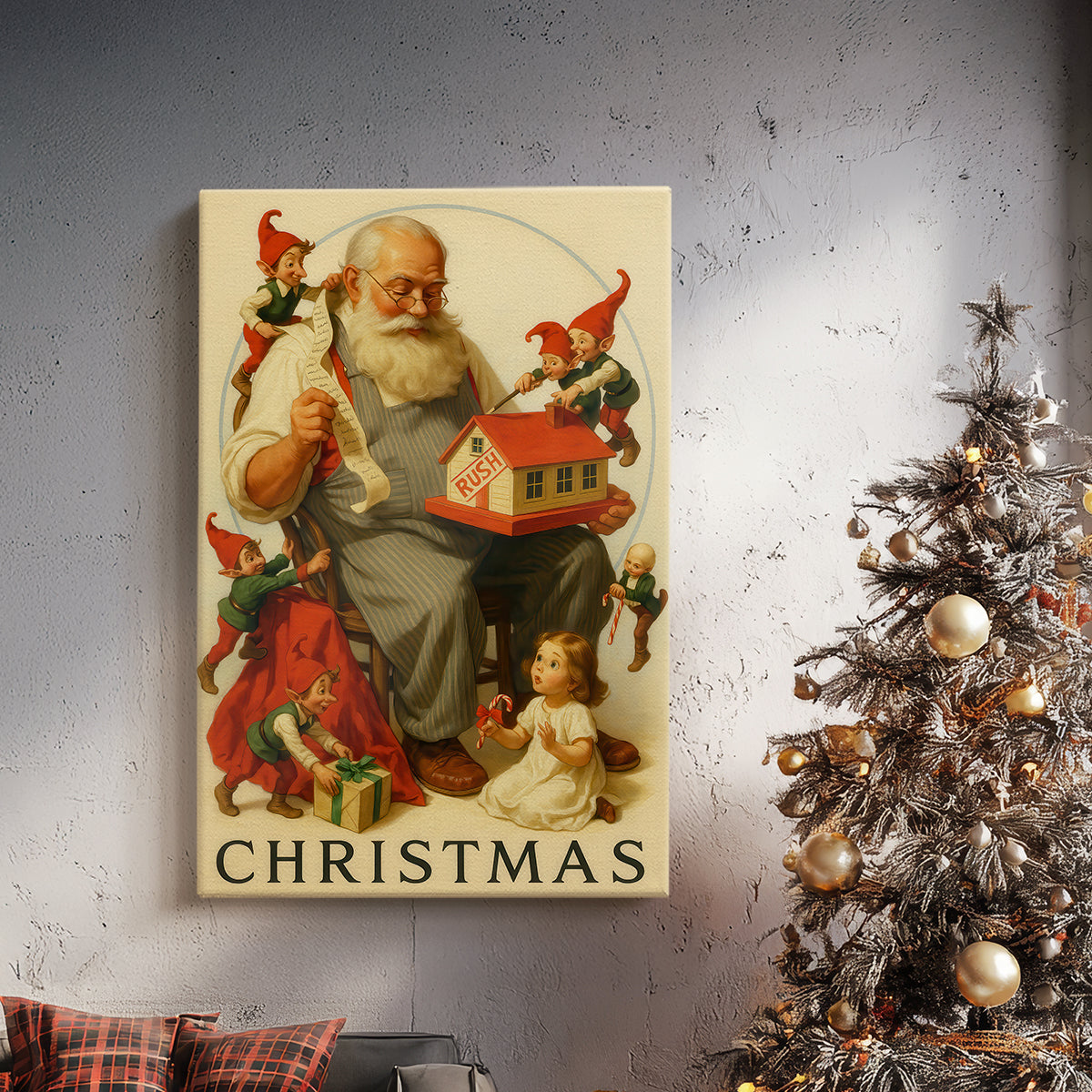 Twilight of Tinsel-Gold Dusk - Canvas Art Print