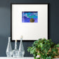 Blue Poppies II- Premium Framed Print Double Matboard