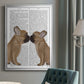 French Kiss Close Up - Modern Framed Canvas Print