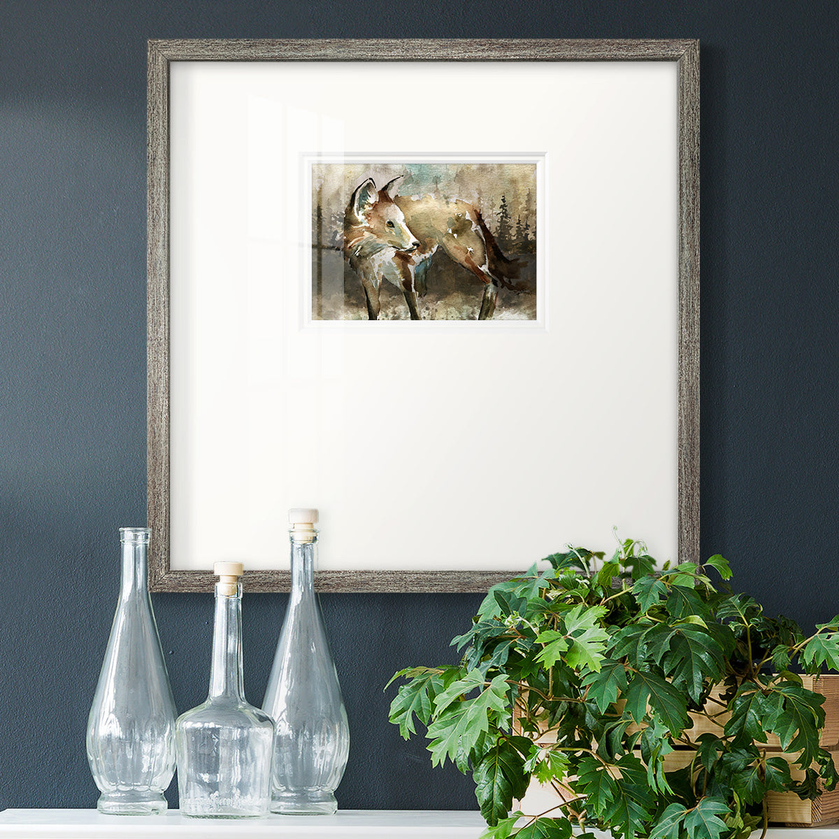 Lodge Twilight I - Double Matboard Framed Print