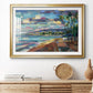 Morning Moon Over Waikiki - Modern Framed Art Print