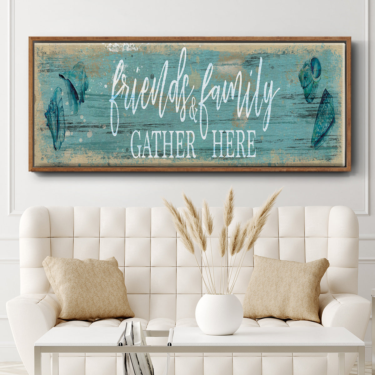 Friends and Family - Floater Framed Canvas Print