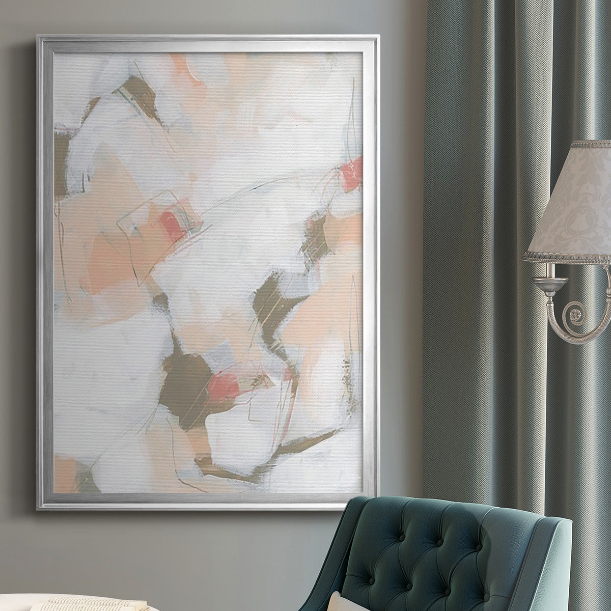 Sand Story II - Modern Framed Canvas Print