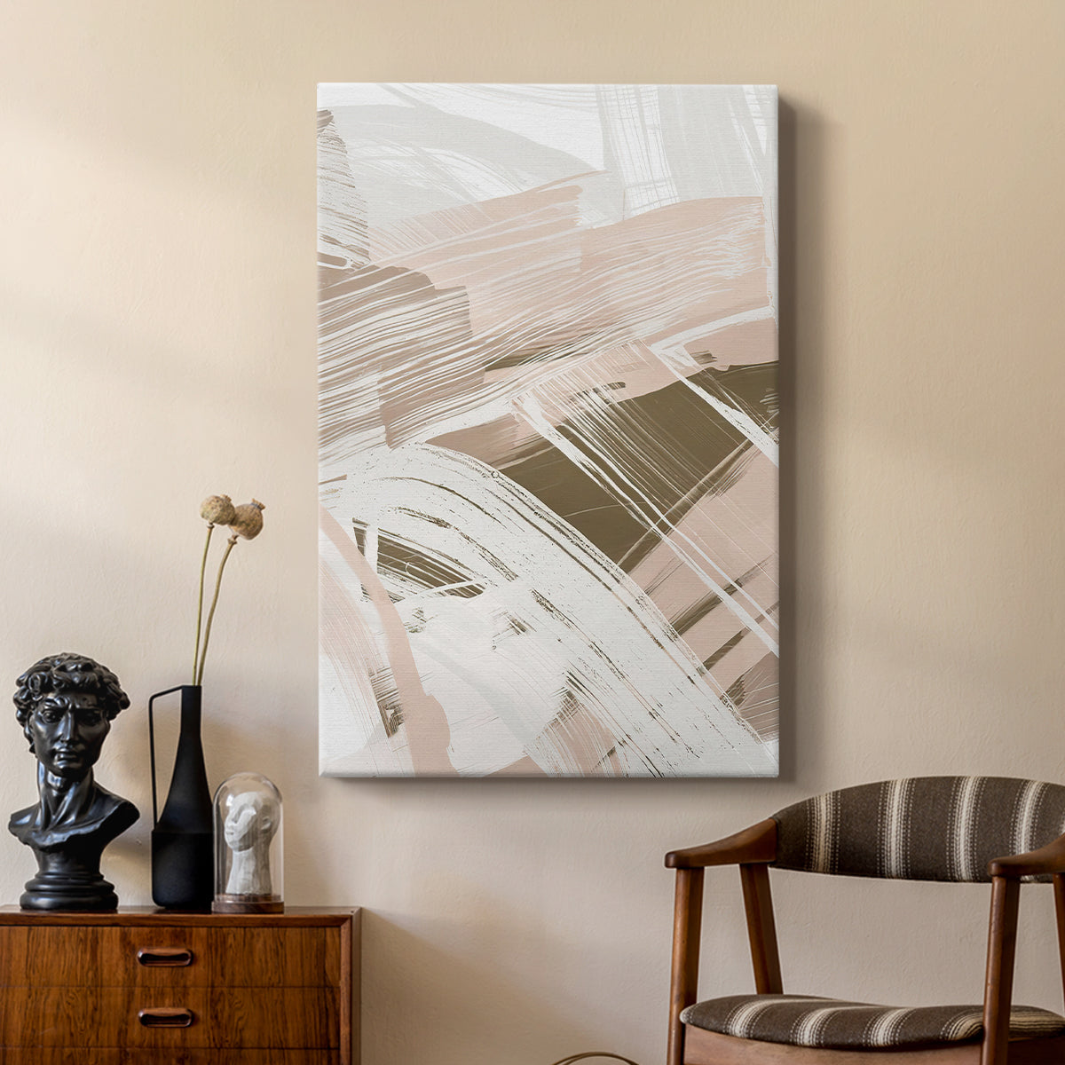 Earthtone Swipe I - Canvas Art Print