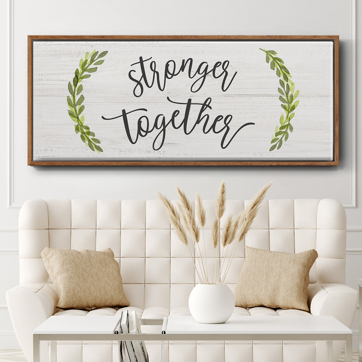 Stronger Together - Floater Framed Canvas Print