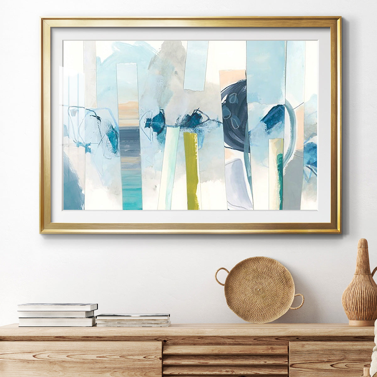 Liquid Strata I - Modern Framed Art Print