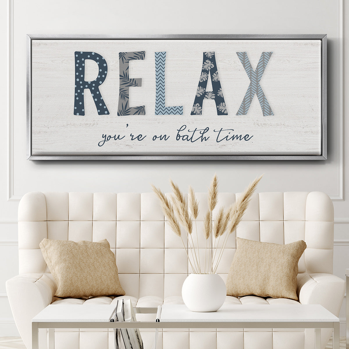 Relax - Floater Framed Canvas Print