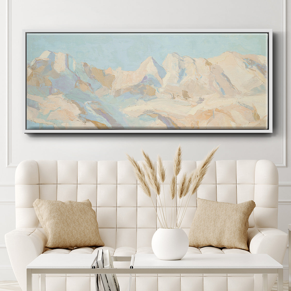 Mountain Scape - Floater Framed Canvas Print