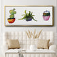 Vibing Succulents I - Floater Framed Canvas Print
