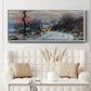 Road to Giverny in Winter, 1885 - Floater Framed Canvas Print
