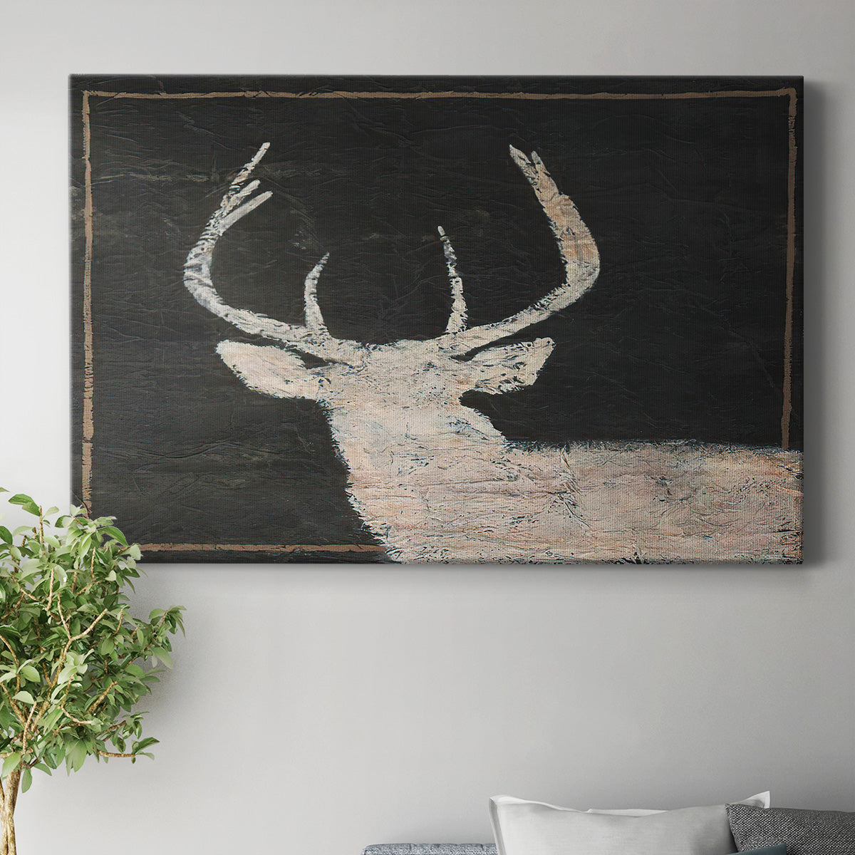 Brow Tine Deer I Premium Gallery Wrapped Canvas - Ready to Hang