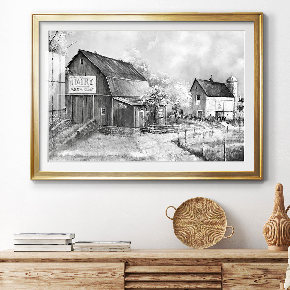 Day at the Farm Premium Framed Print - Ready to Hang