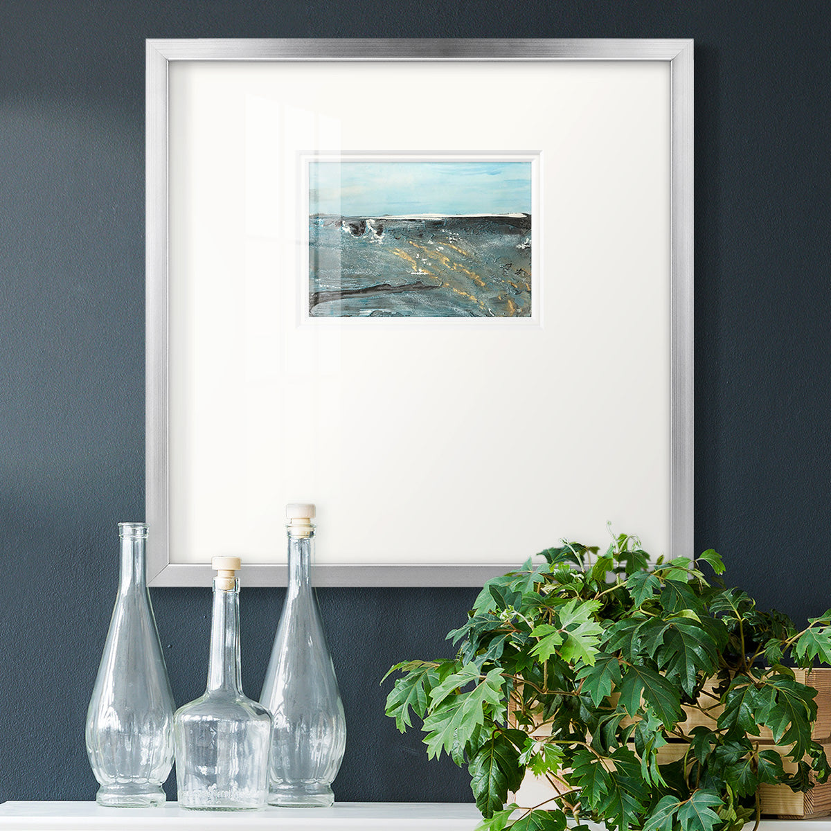 Flow of Love in Ocean II Premium Framed Print Double Matboard