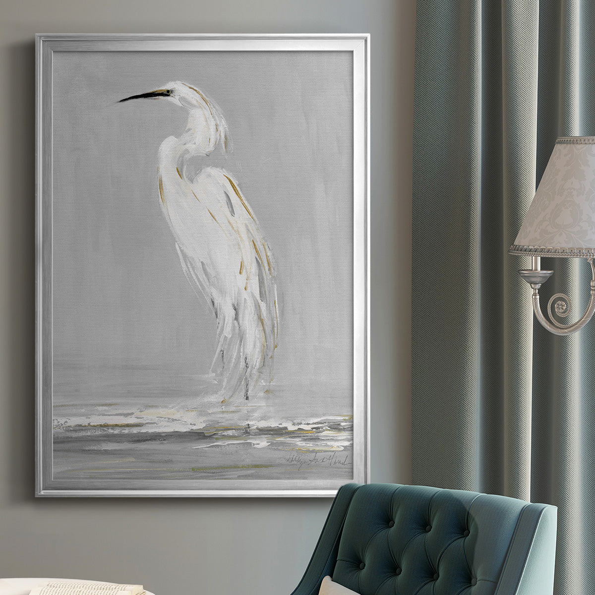 Coast Watching II - Modern Framed Canvas Print