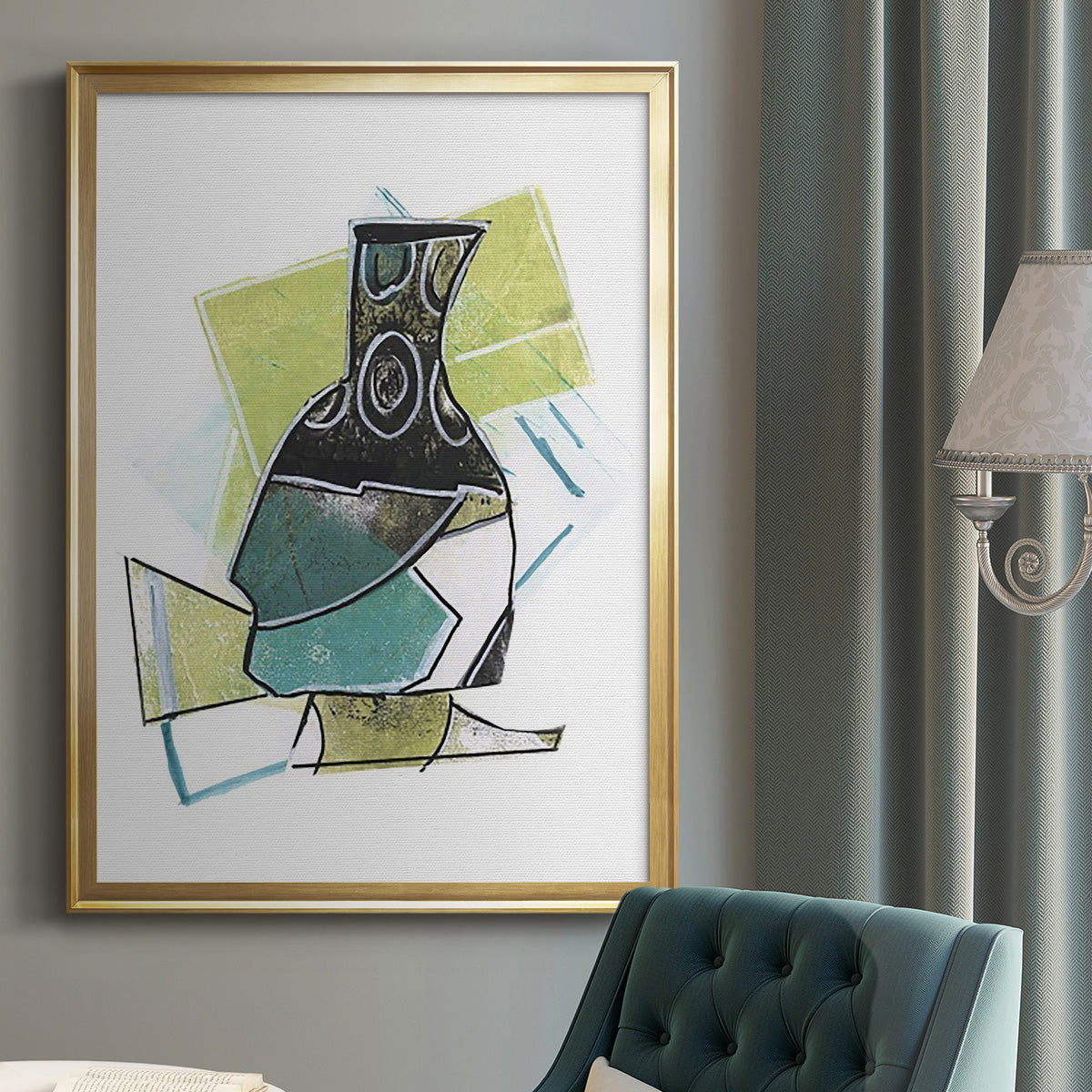 Jubilee Jugs II - Modern Framed Canvas Print