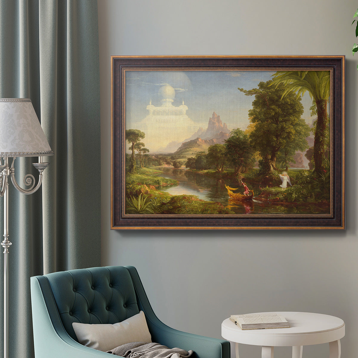 Voyage of Life: Youth - Ornate Framed Canvas Print