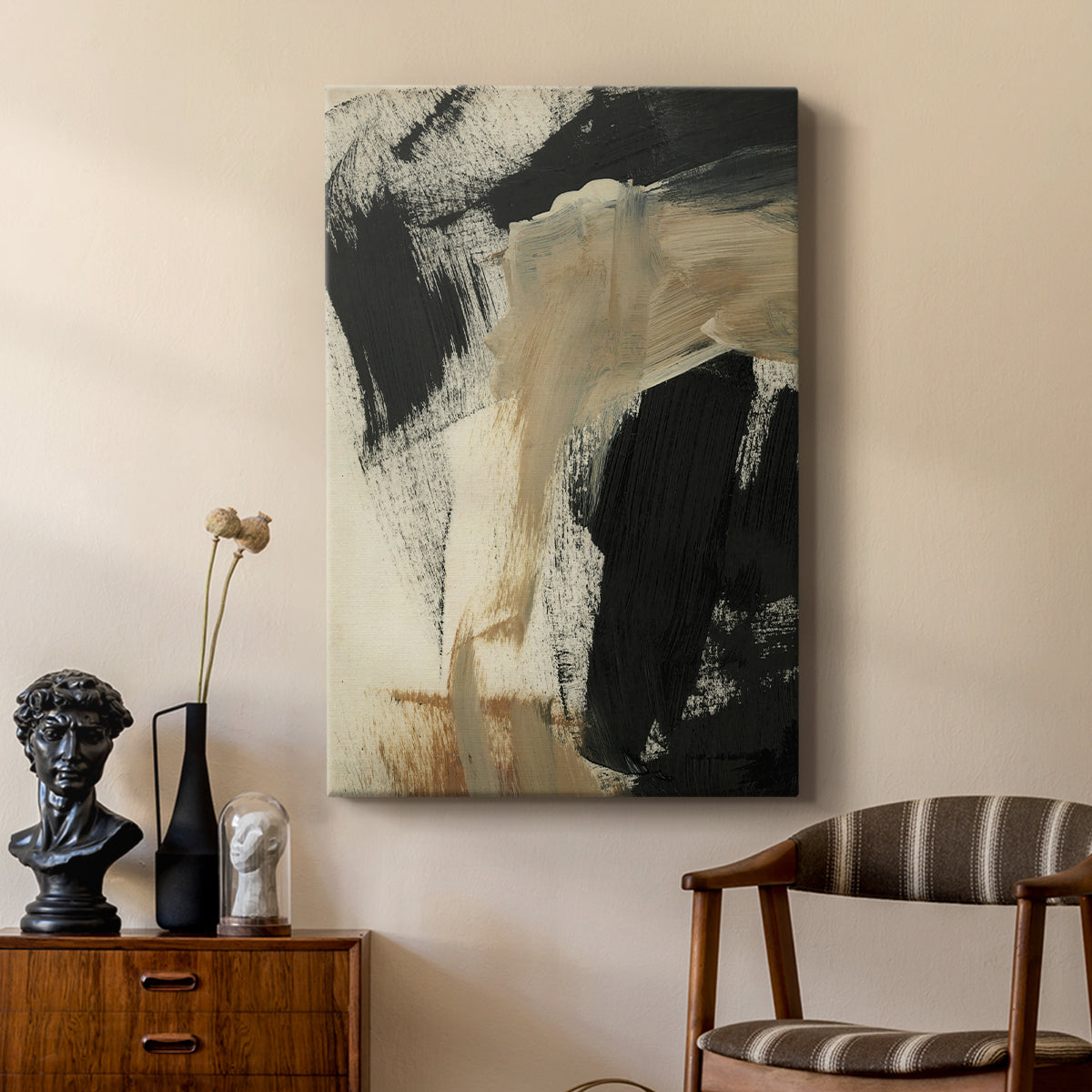 Baked Paintstrokes IV - Canvas Art Print