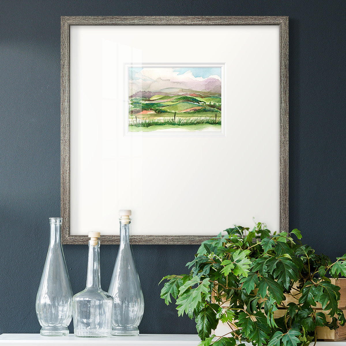 Bennachie Rain II Premium Framed Print Double Matboard