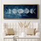 Moon Phases - Floater Framed Canvas Print
