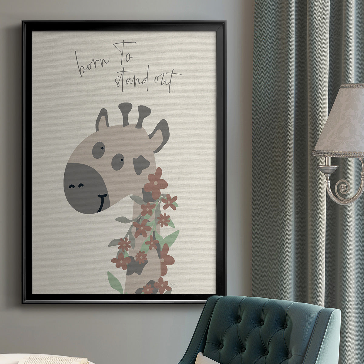 Born To Stand Out - Modern Framed Canvas Print