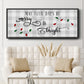 Buffalo Check Merry - Floater Framed Canvas Print