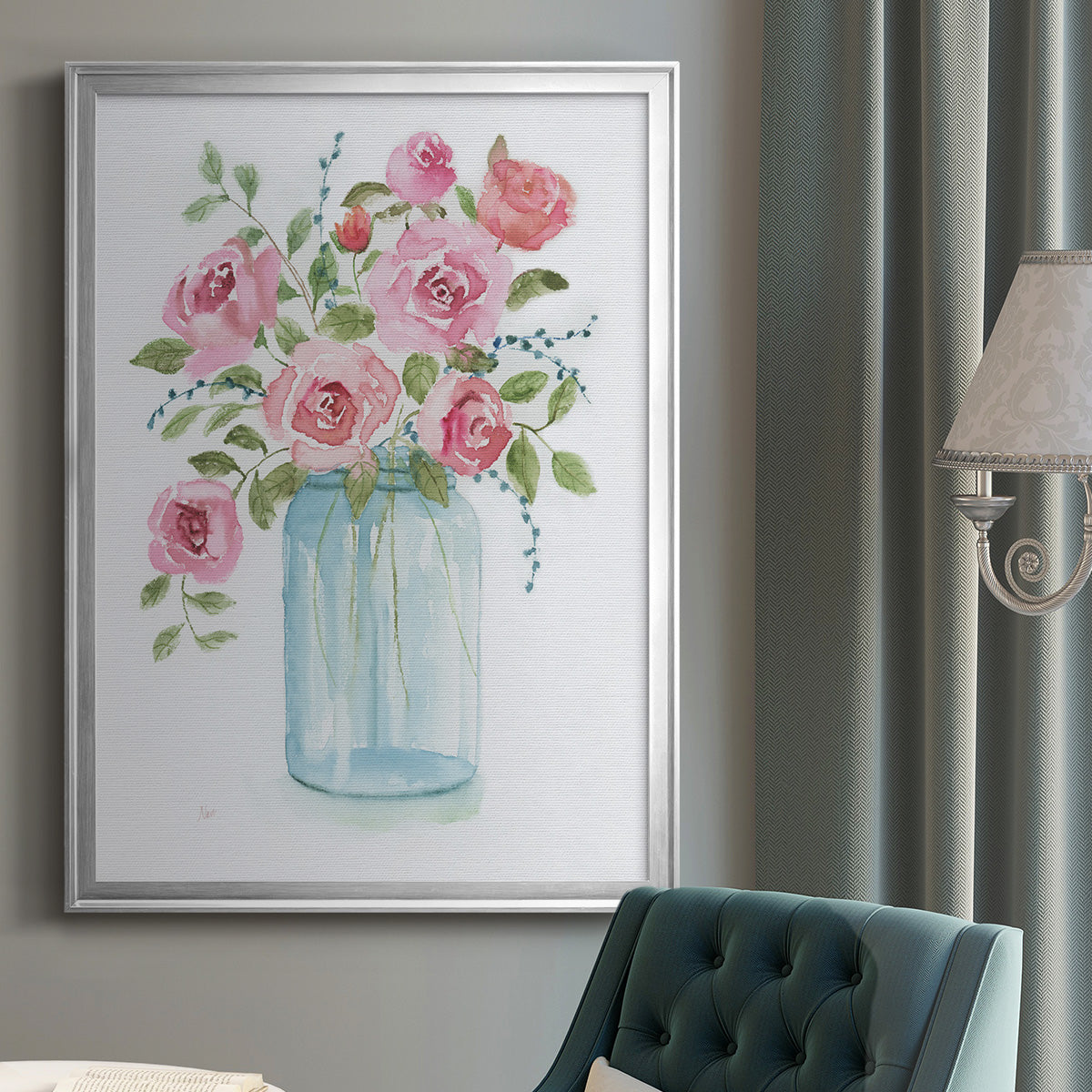 Adorable I - Modern Framed Canvas Print
