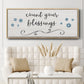 Count Blessings - Floater Framed Canvas Print