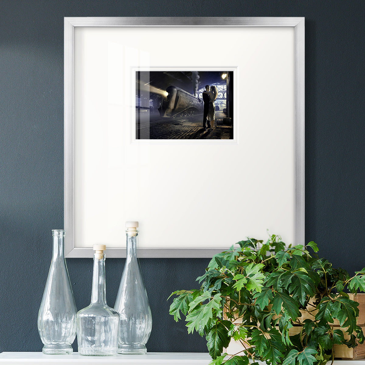 Train Depot Premium Framed Print Double Matboard