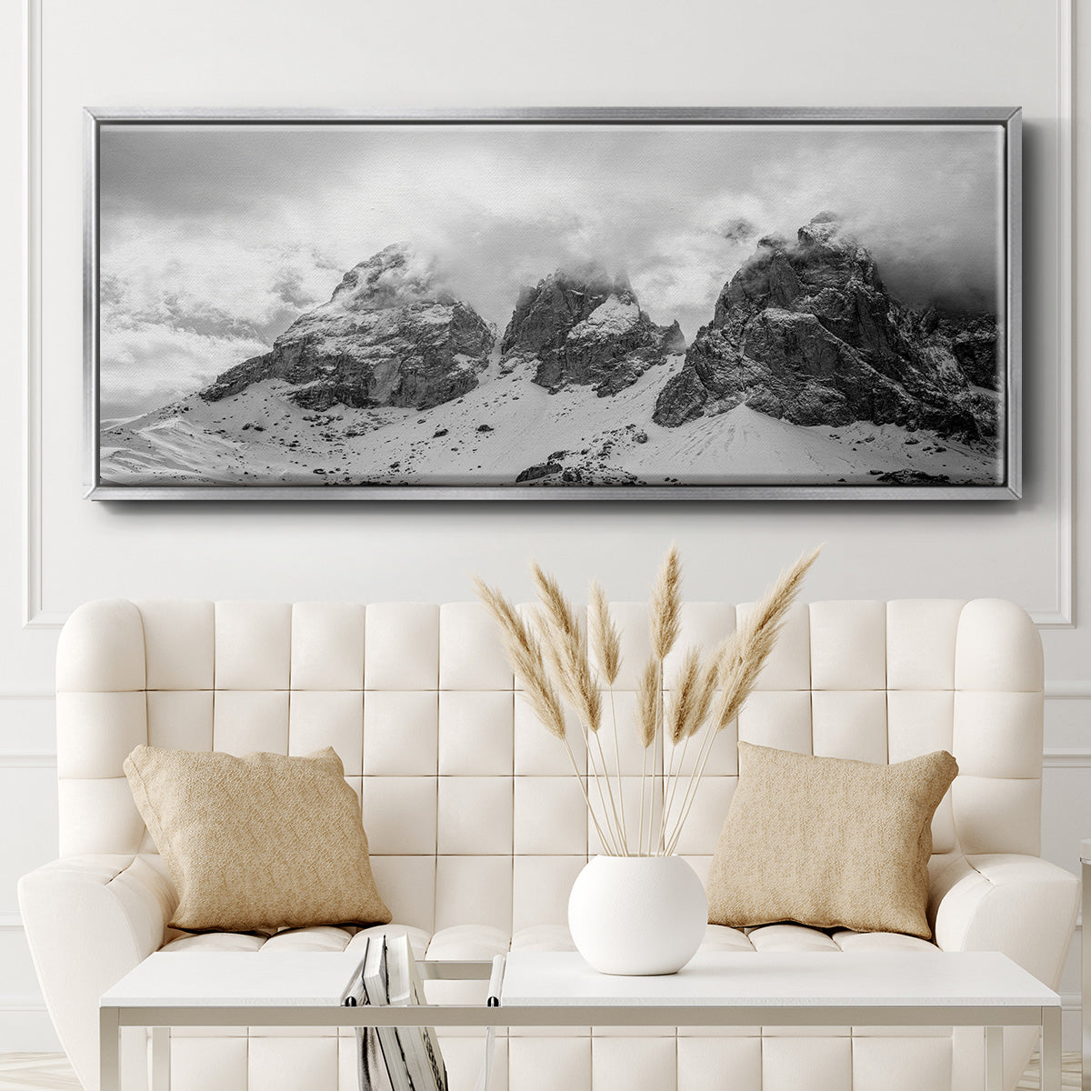 Dolomites - Floater Framed Canvas Print