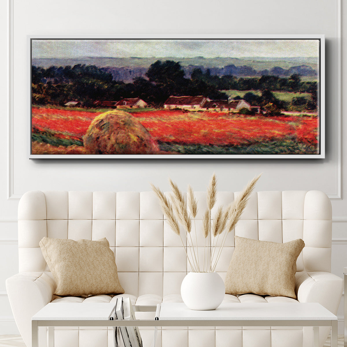 The Poppy Blumenfeld (The Barn) - Floater Framed Canvas Print