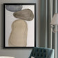 River Rocks Contour I - Modern Framed Canvas Print
