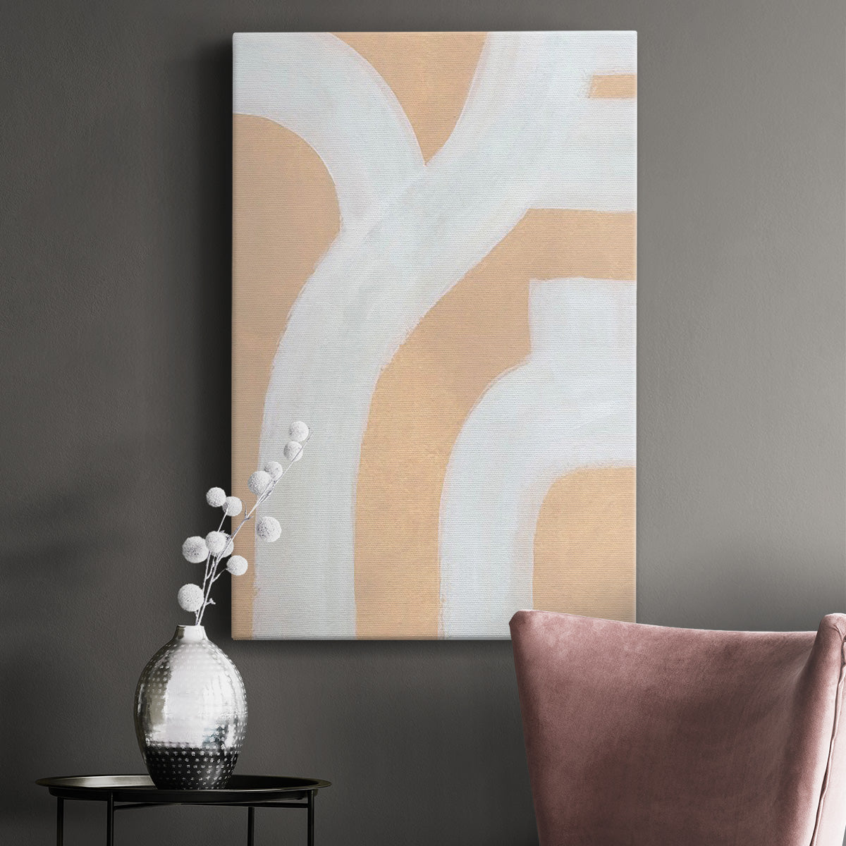 Neutral Winding Paths I - Canvas Art Print