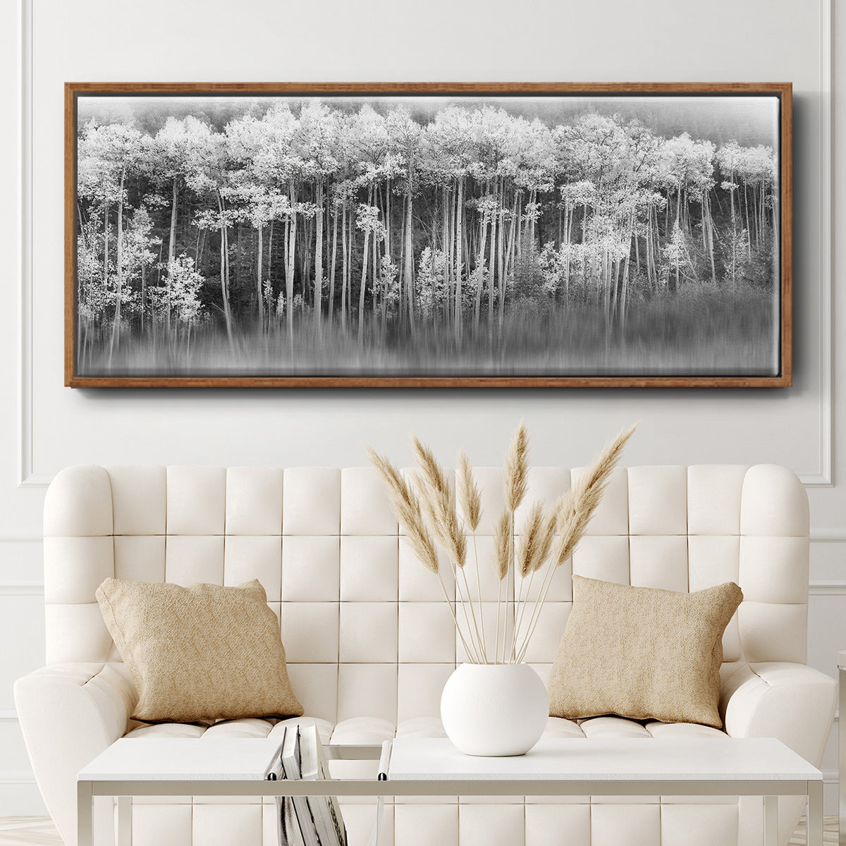 Dreamy Aspen - Floater Framed Canvas Print