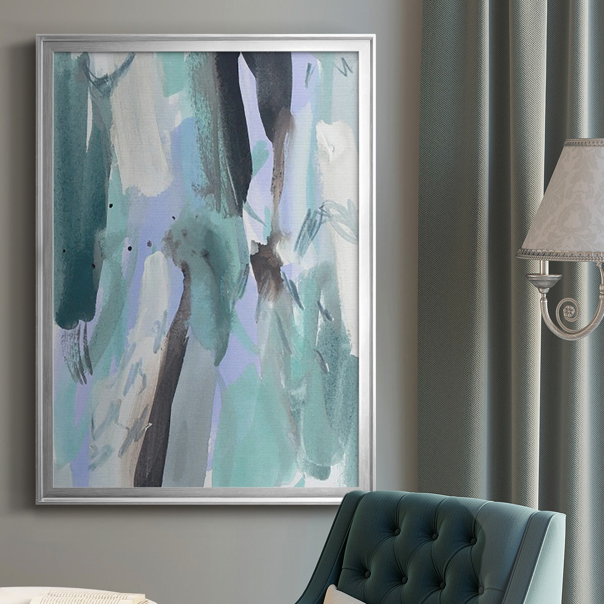 Ocean Crush VI - Modern Framed Canvas Print