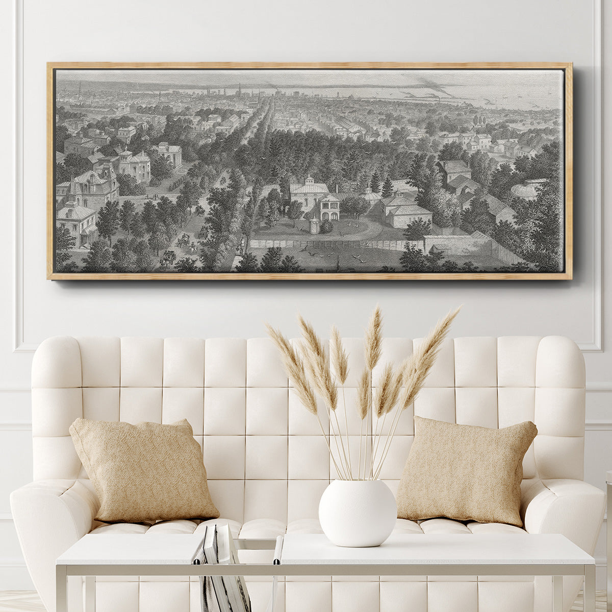 City of Buffalo - Floater Framed Canvas Print
