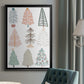 Christmas Tree Sketchbook II - Modern Framed Canvas Print