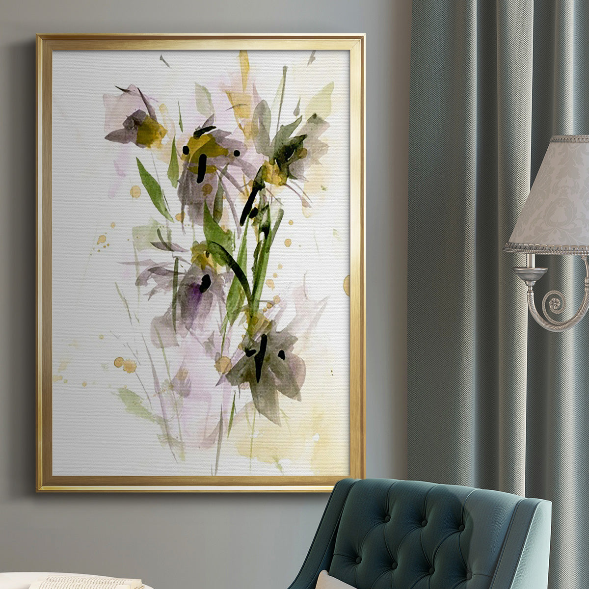 After Rain IV - Modern Framed Canvas Print