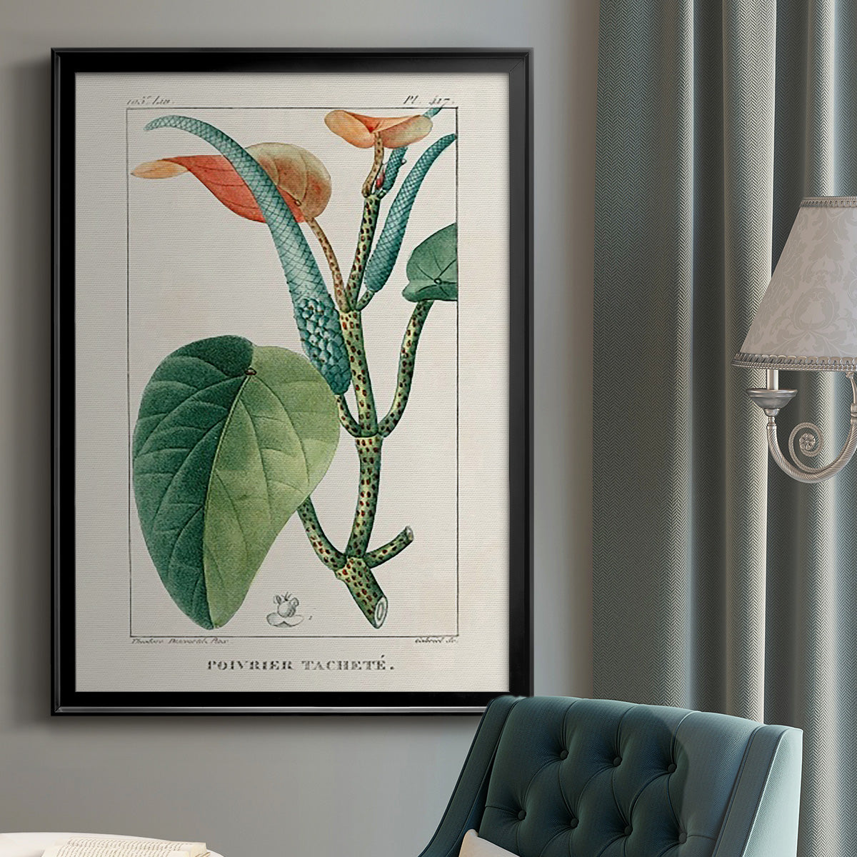 Turpin Tropical Botanicals II - Modern Framed Canvas Print