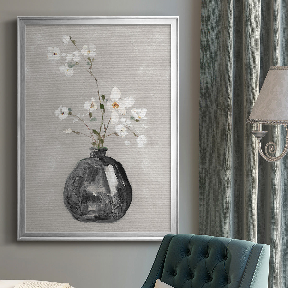 Cottage Spring II - Modern Framed Canvas Print